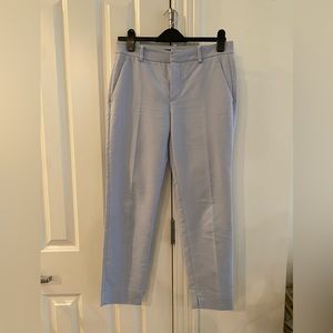 Zara Women Capri Trousers - Powder/Pastel Blue, Size 4
